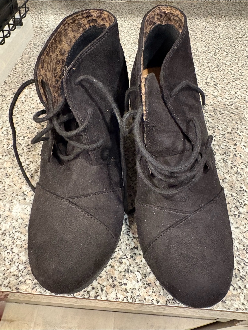Black Lace-Up Women's Ankle Boots